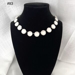 Sabika Necklace in white